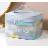 ECARLA kosmetyczka WashBag kuferek Niebieska KS73