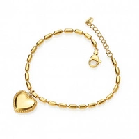 ECARLA bransoletka na rękę ze stali chirurgicznej pozłacanej BST1585