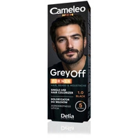 DELIA Cameleo Men Grey Off farba do włosów, wąsów i brody w saszetce 1,0 Black 2x15ml
