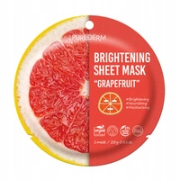 PUREDERM Sheet Mask maska do twarzy w płacie Brightening Grapefruit 23g