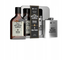HISKIN Men Whisky zestaw [żel pod prysznic 330ml z piersiówką]