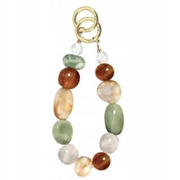 ECARLA brelok do kluczy korale, kamienie BRL375