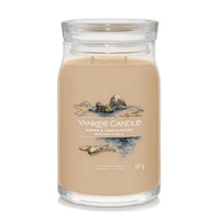 YANKEE CANDLE Signature Duża świeca w słoiku AMBER & SANDALWOOD 567g