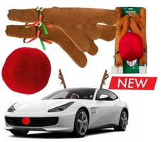 ECARLA ozdoba bożonarodzeniowa na samochód ROGI RENIFERA Z NOSKIEM KSN84