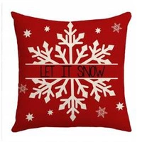 ECARLA Zima świąteczna poszewka na poduszkę 45x45cm Śnieżynka POD179