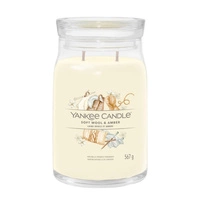 YANKEE CANDLE Signature Duża świeca w słoiku SOFT WOOL & AMBER 567g