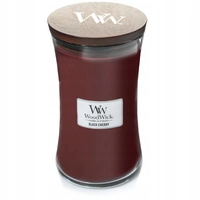 WOODWICK Pluswick Duża świeca w słoiku BLACK CHERRY 609,5g