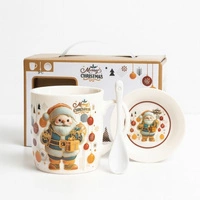 ECARLA kubek świąteczny zestaw w pudełku z zaparzaczem i łyżeczką 350ml KB34WZ1