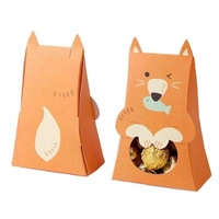 ECARLA pudełko prezentowe ozdobne w kształcie liska 10x5x16,5cm OPO42POM