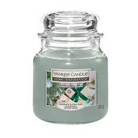 YANKEE CANDLE Home Inspiration Średnia świeca w słoiku WRAPPING PAPER PINE 340g