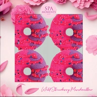 ESTETICA Spa Moments zestaw donutów do kąpieli Pianka Poziomkowa 4x60g