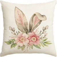 ECARLA Wiosna poszewka na poduszkę 45x45cm Wielkanoc Motyw Wiosenny POD224