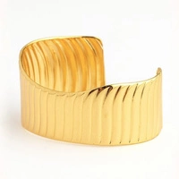 ECARLA bransoletka na rękę ze stali chirurgicznej pozłacanej BST1581