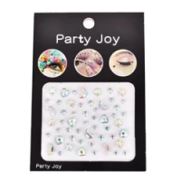 ECARLA naklejki na twarz z kryształkami ONT04 1szt 