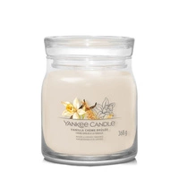 YANKEE CANDLE Signature Średnia świeca w słoiku VANILLA CREME BRULEE 368g