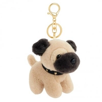 ECARLA brelok do kluczy PIESEK z obrożą w gwiazdki BRL399