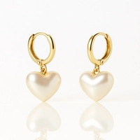 ECARLA kolczyki ze stali szlachetnej platerowanej 14k złotem KST3475