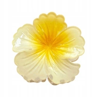 ECARLA spinka-klamra do włosów Hibiskus Ombre Żółty SP385