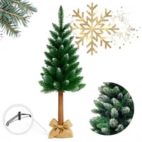 ECARLA choinka na pniu ośnieżony świerk 120cm CHO07