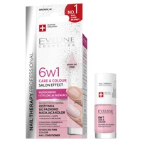 EVELINE Nail Therapy odżywka do paznokci Care&Colour 6w1 Sparkling Pink 5ml