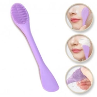 ECARLA szczoteczka do pielęgnacji twarzy z aplikatorem 17,2x2,9cm Fiolet AK15FIO 