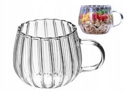 ECARLA filiżanka z falowanymi ściankami ryflowana 400ml SZK52