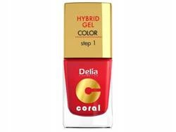 DELIA Coral Hybrid Gel lakier do paznokci 01 11ml 
