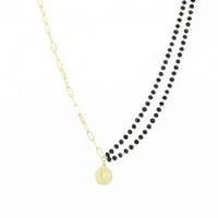 ECARLA naszyjnik ze stali szlachetnej pozłacanej NST1150