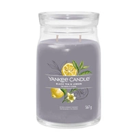 YANKEE CANDLE Signature Duża świeca w słoiku BLACK TEA & LEMON 567g