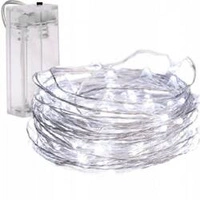 ECARLA światełka na zyłce 20 LED biale zimne LAMP25B
