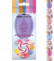 TOP CHOICE mini szczotka do włosów o zapachu waty