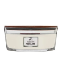 WOODWICK Core Hearthwick świeca w słoiku elipsa WHITE TEA & JASMINE 453g 