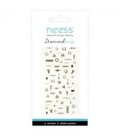 NEESS Diamondneess naklejki na paznokcie 3D (3709) 1szt