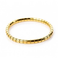 ECARLA bransoletka na rękę ze stali chirurgicznej pozłacanej BST1565