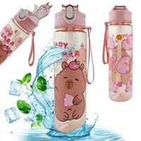 ECARLA Sports bidon butelka na wodę 800ml KAPIBARA PINK Pink BD56R