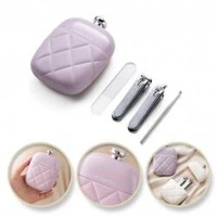 ECARLA zestaw akcesoriów do manicure w etui Fiolet AK10FIO