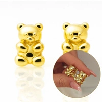 ECARLA kolczyki ze stali szlachetnej platerowanej 14k złotem KST3464