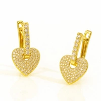 ECARLA kolczyki ze stali szlachetnej platerowanej 14k złotem KST3495