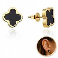 ECARLA kolczyki ze stali szlachetnej platerowanej złotem KONICZYNKA KST3419