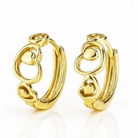 ECARLA kolczyki ze stali szlachetnej platerowanej 14k złotem KST3465