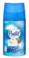 BRAIT Essential Oils wkład do automatycznych odświeżaczy powietrza Fresh Linen 250ml