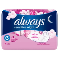 ALWAYS Sensitive Ultra Night podpaski higieniczne 7szt