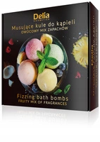 DELIA musujące kule do kąpieli Owocowy Mix Zapachów 4x100g