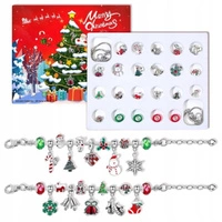 ECARLA Boże Narodzenie kalendarz adwentowy Bransoletka z zawieszkami KSN206