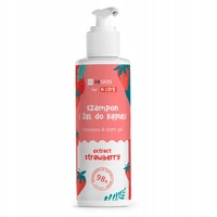 HISKIN For Kids szampon i żel do kąpieli Extract Strawberry 280ml 