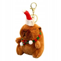 ECARLA brelok do kluczy KAPIBARA w czapce Mikołaja BRL380