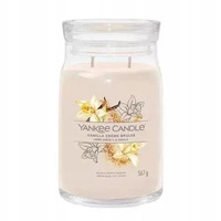 YANKEE CANDLE Signature Duża świeca w słoiku VANILLA CREME BRULEE 567g