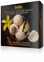 DELIA musujące kule do kąpieli Zimowy Mix Zapachów 4x100g