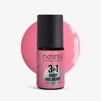 NEESS One Step Mani lakier hybrydowy 3w1 Nowy Malinowy 4ml