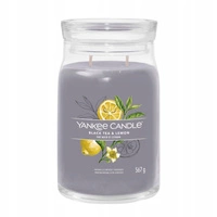 YANKEE CANDLE Signature Duża świeca w słoiku BLACK TEA & LEMON 567g